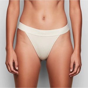 SKIMS Cotton Rib Thong - BRAND NEW WITH TAG